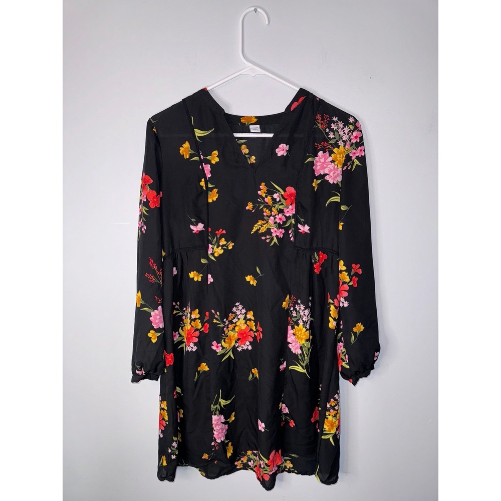 Old Navy Black‎ Long Sleeve Dress